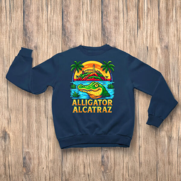 Funny-Meme-Florida-Everglades-Shirt-–-Colorful-Alligator-Alcatraz-Graphic-Tees
