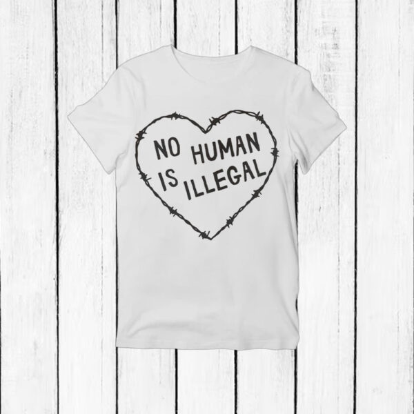 No-Human-Is-Illegal-Social-Justice-Activism-Shirt-–-Barbed-Wire-Heart-Tee-USA