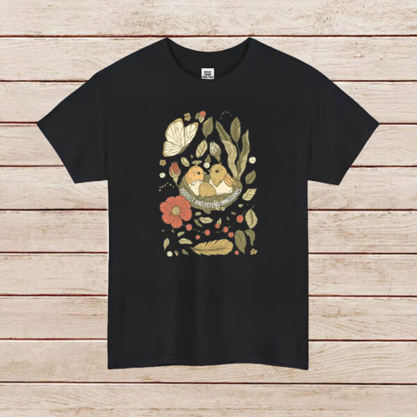 Protect-Immigrants-Shirt-–-Gentle-Birds-&-Floral-Activist-Tee