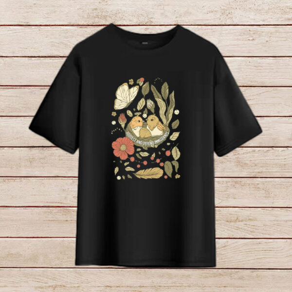 Protect-Immigrants-Shirt-–-Gentle-Birds-&-Floral-Activist-Tee-US