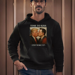 Time-to-Kiss-and-Make-Up-Shirt-–-Bold-Political-Parody-Tee-Featuring-Trump-&-Elon-Musk