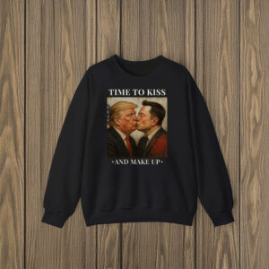 Time-to-Kiss-and-Make-Up-Shirt-–-Bold-Political-Parody-Tee-Featuring-Trump-&-Elon-Musk-US