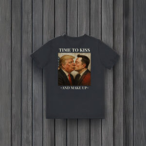 Time-to-Kiss-and-Make-Up-Shirt-–-Bold-Political-Parody-Tee-Featuring-Trump-&-Elon-Musk-USA