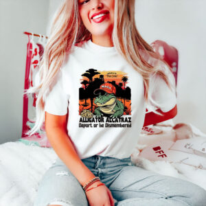 Trump-MAGA-Hat-Design-–-Alligator-Alcatraz-Deport-or-Be-Dismembered-Political-Statement-T-Shirt-USA