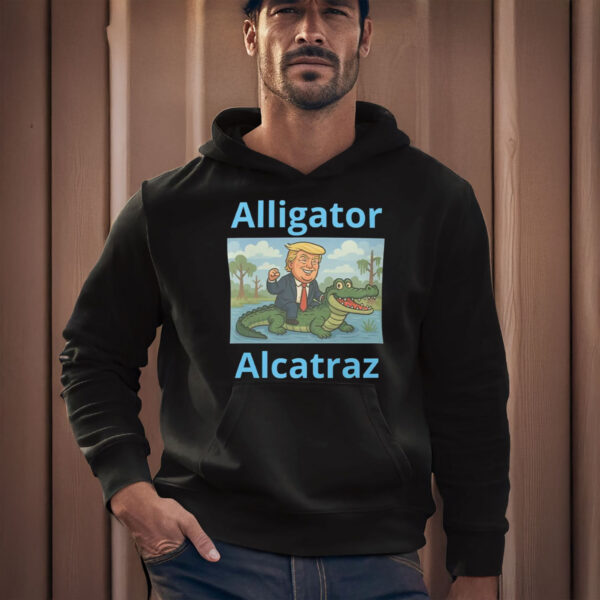 Trump-Riding-Gator-Design-–-Funny-Alligator-Alcatraz-Political-Parody-T-Shirt
