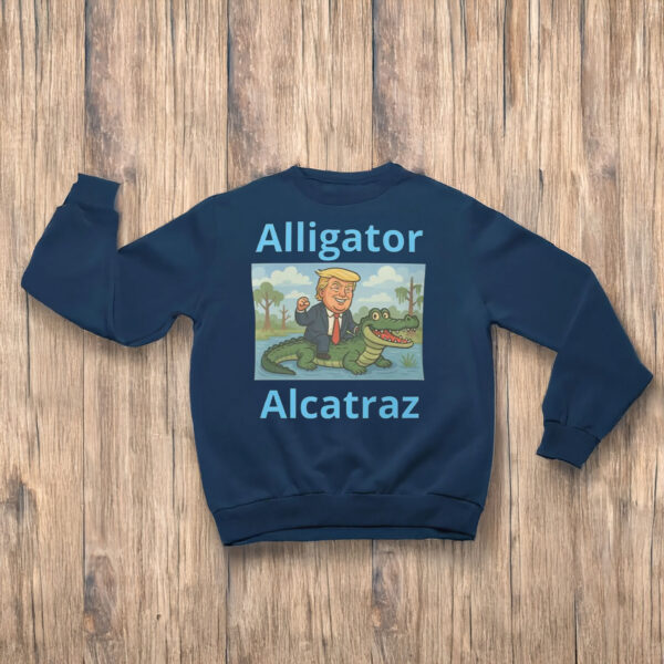 Trump-Riding-Gator-Design-–-Funny-Alligator-Alcatraz-Political-Parody-T-Shirts