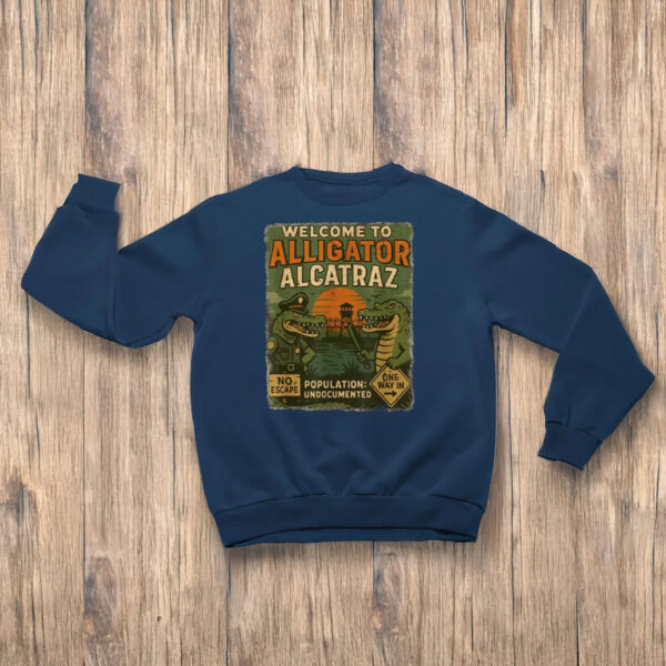 Welcome-to-Alligator-Alcatraz-Shirt-–-Bold-Political-Cartoon-Tee-for-Activists-&-Florida-Fan