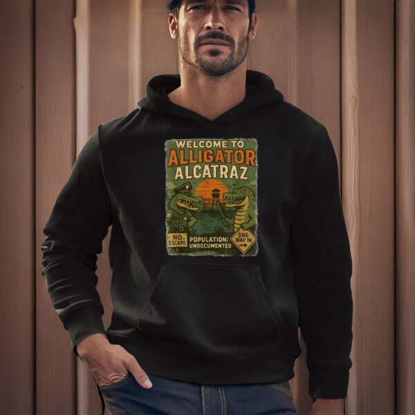 Welcome-to-Alligator-Alcatraz-Shirt-–-Bold-Political-Cartoon-Tee-for-Activists-&-Florida-Fans