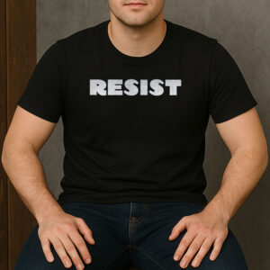 Bold-Resist-Statement-Back-Print-T-Shirt-–-Political-Activism-Tee