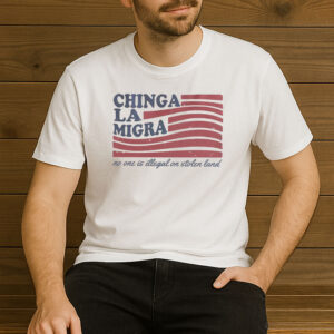 Chinga-La-Migra-American-Flag-Activist-T-Shirt-US