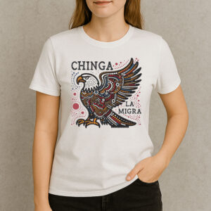 Chinga-La-Migra-Bald-Eagle-Dot-Art-Protest-Shirt-US