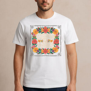 Chinga-La-Migra-Colorful-Floral-Border-Activist-T-Shirt