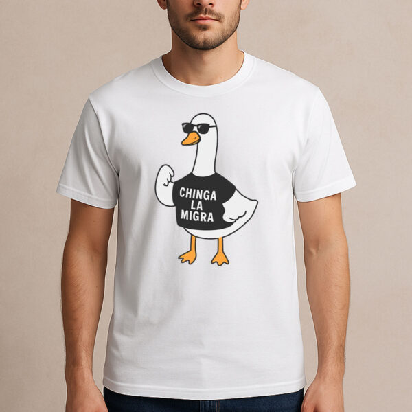 Chinga-La-Migra-Cool-Goose-Tee-–-Funny-Activist-Protest-Shirt