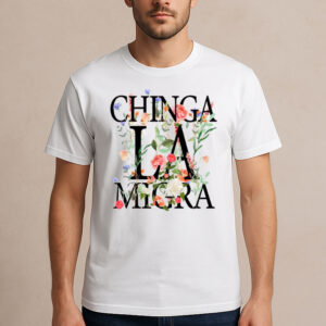 Chinga-La-Migra-Elegant-Floral-Shirt-–-Activist-Protest-Tee-USA