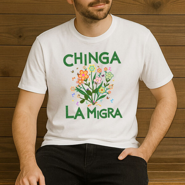 Chinga-La-Migra-Floral-Tee-–-Colorful-Flowers-&-Butterfly-Shirt-US