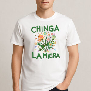 Chinga-La-Migra-Floral-Tee-–-Colorful-Flowers-&-Butterfly-Shirt-USA
