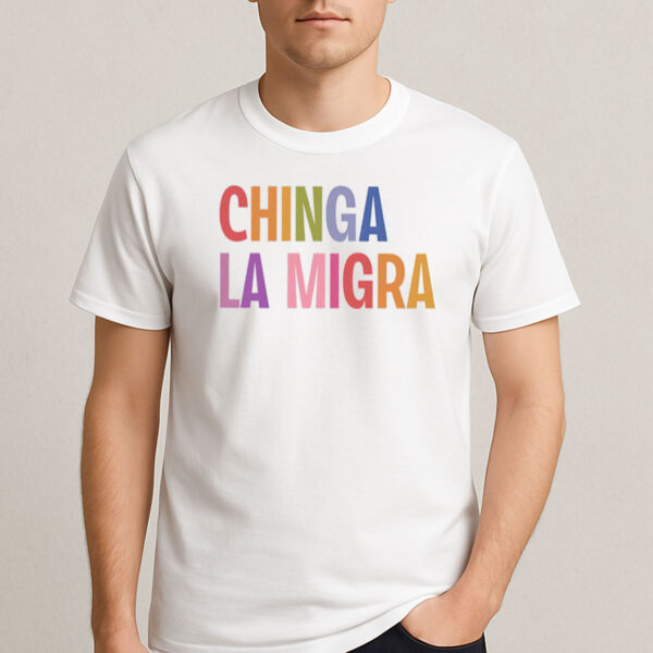 Chinga-La-Migra-Rainbow-Color-Block-Protest-T-Shirt-USA