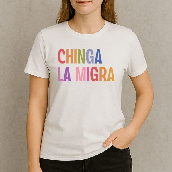 Chinga-La-Migra-Rainbow-Color-Block-Protest-T-Shirts
