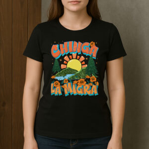 Chinga-La-Migra-Retro-Sunset-Tee-–-Nature-Scene-Protest-Shirt-USA