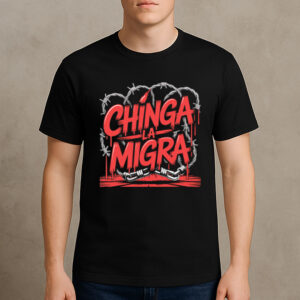 Chinga-La-Migra-Shirt-–-Barbed-Wire-Anti-ICE-Protest-Tee-USA