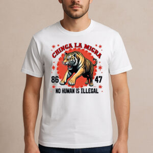 Chinga-La-Migra-Shirt-–-No-Human-Is-Illegal-Tiger-Protest-Tee-USA