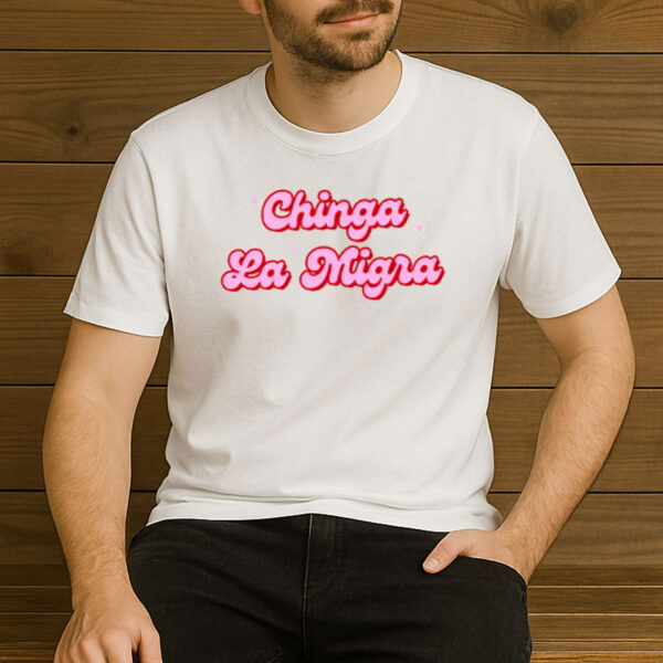 Chinga-La-Migra-Shirt-–-Pink-Bubble-Letter-Protest-Tees