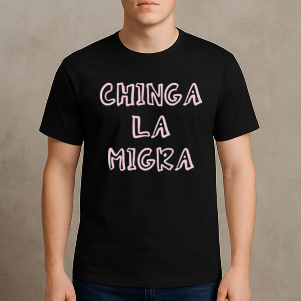 Chinga-La-Migra-Shirt-–-Pink-Outline-Immigrant-Rights-Tee-USA