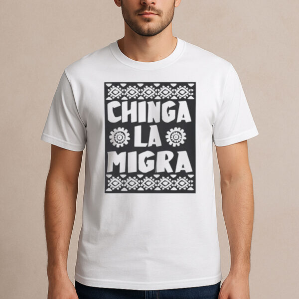 Chinga-La-Migra-Shirt-–-Tribal-Pattern-Immigrant-Rights-Tee
