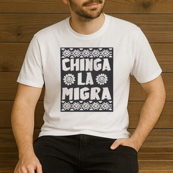 Chinga-La-Migra-Shirt-–-Tribal-Pattern-Immigrant-Rights-Tee-US