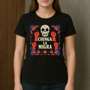 Chinga-La-Migra-Skull-Shirt-–-Activist-Protest-Graphic-Tee