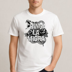 Chinga-La-Migra-Snake-&-Rose-Graphic-Anti-ICE-Protest-T-Shirt