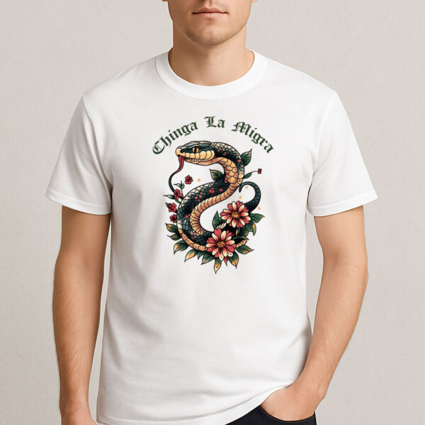 Chinga-La-Migra-Snake-Shirt-–-Activist-Protest-Graphic-Tee