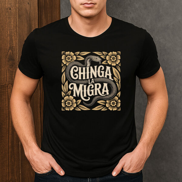 Chinga-La-Migra-Snake-Shirt-–-Anti-ICE,-Immigrant-Rights-Protest-Tee-US