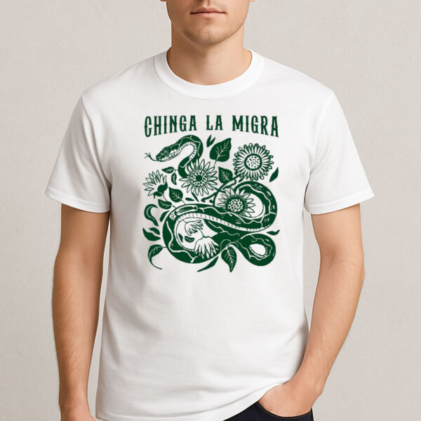 Chinga-La-Migra-Snake-Sunflower-Protest-T-Shirt