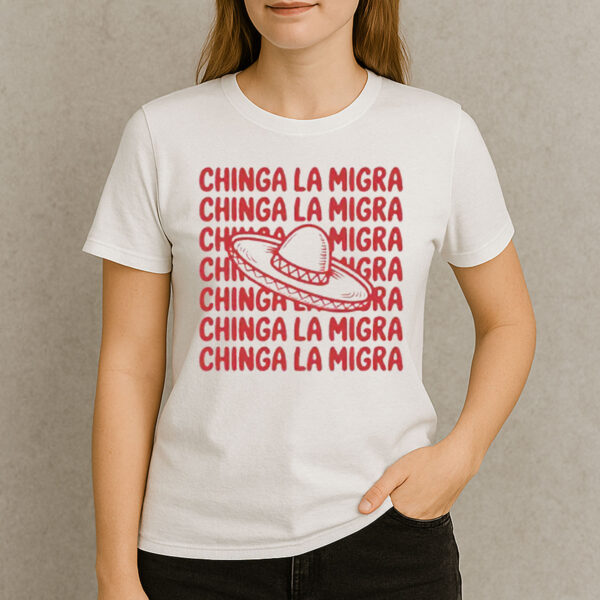 Chinga-La-Migra-Sombrero-Repeated-Graphic-Protest-Tee-US