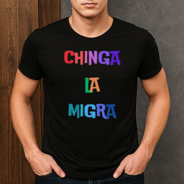Chinga-La-Migra-T-Shirt-–-Bold-Color-Gradient-Activist-Graphic-US