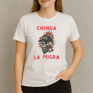 Chinga-La-Migra-T-Shirt-–-Flaming-Skull-Anti-ICE-Activist-Tee-US