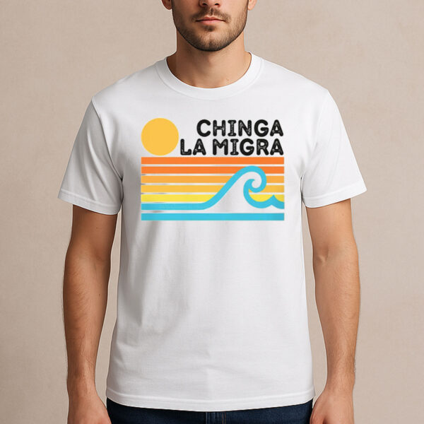 Chinga-La-Migra-T-Shirt-–-Retro-Sunset-Wave-Activist-Graphic