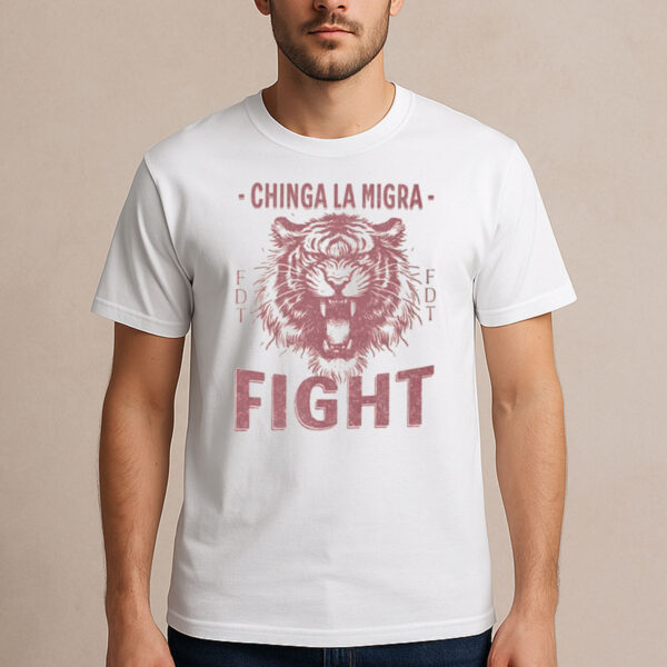 Chinga-La-Migra-Tiger-Fight-Anti-ICE-Protest-Shirt-USA