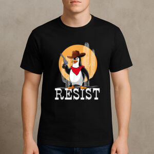 Cowboy-Penguin-Resist-–-Funny-Protest-Against-Tariffs-Tee-US