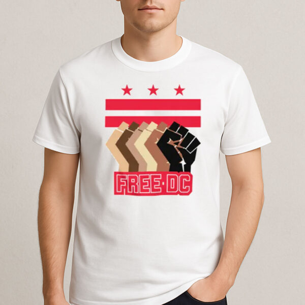 FREE-DC-Locally-T-Shirt-–-Washington-D.C.-Statehood-Protest-Tee-US
