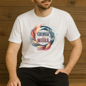 Floral-Chinga-La-Migra-Activist-Graphic-T-Shirts