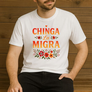 Floral-Chinga-La-Migra-Shirt-–-Activist-Protest-Tee-US