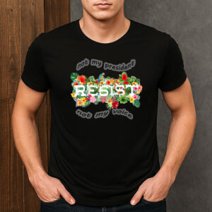 Floral-Resist-Not-My-President-Anti-Trump-Activist-Tee-USA