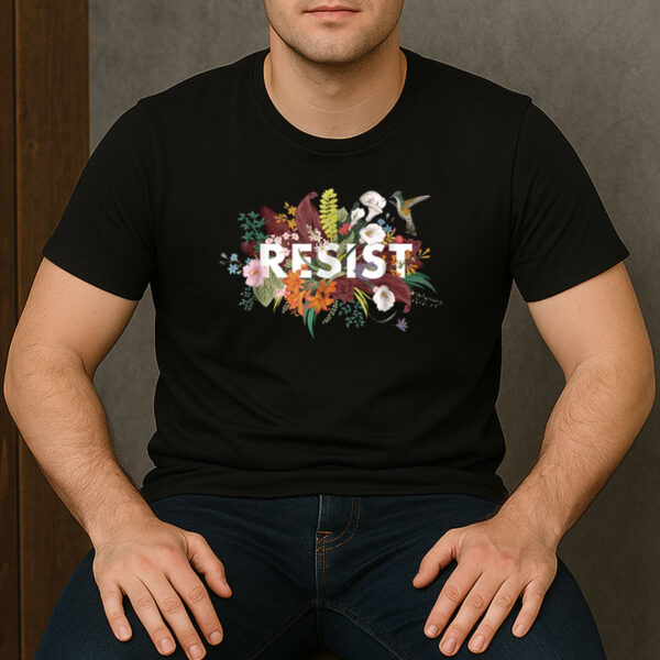 Floral-Resist-Shirt-–-Gildan-Graphic-Political-Tee