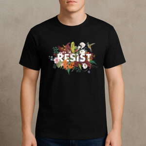 Floral-Resist-Shirt-–-Gildan-Graphic-Political-Tee-US