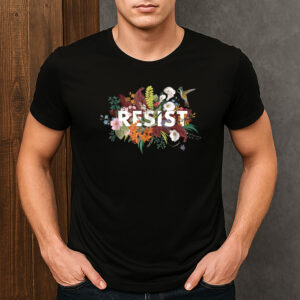 Floral-Resist-Shirt-–-Gildan-Graphic-Political-Tee-USA