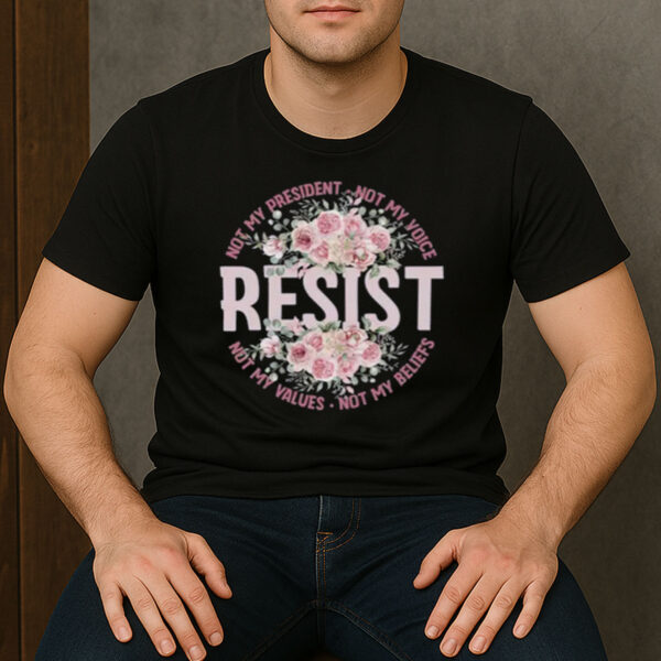 Floral-Resist-Shirt-–-Retro-Botanical-Activist-Graphic-Tee-USA