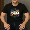 Floral-Resist-T-Shirt-–-Modern-Political-Statement-Graphic-Tee-USA