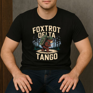 Foxtrot-Delta-Tango-Funny-Hiking-Bear-Resist-T-Shirt